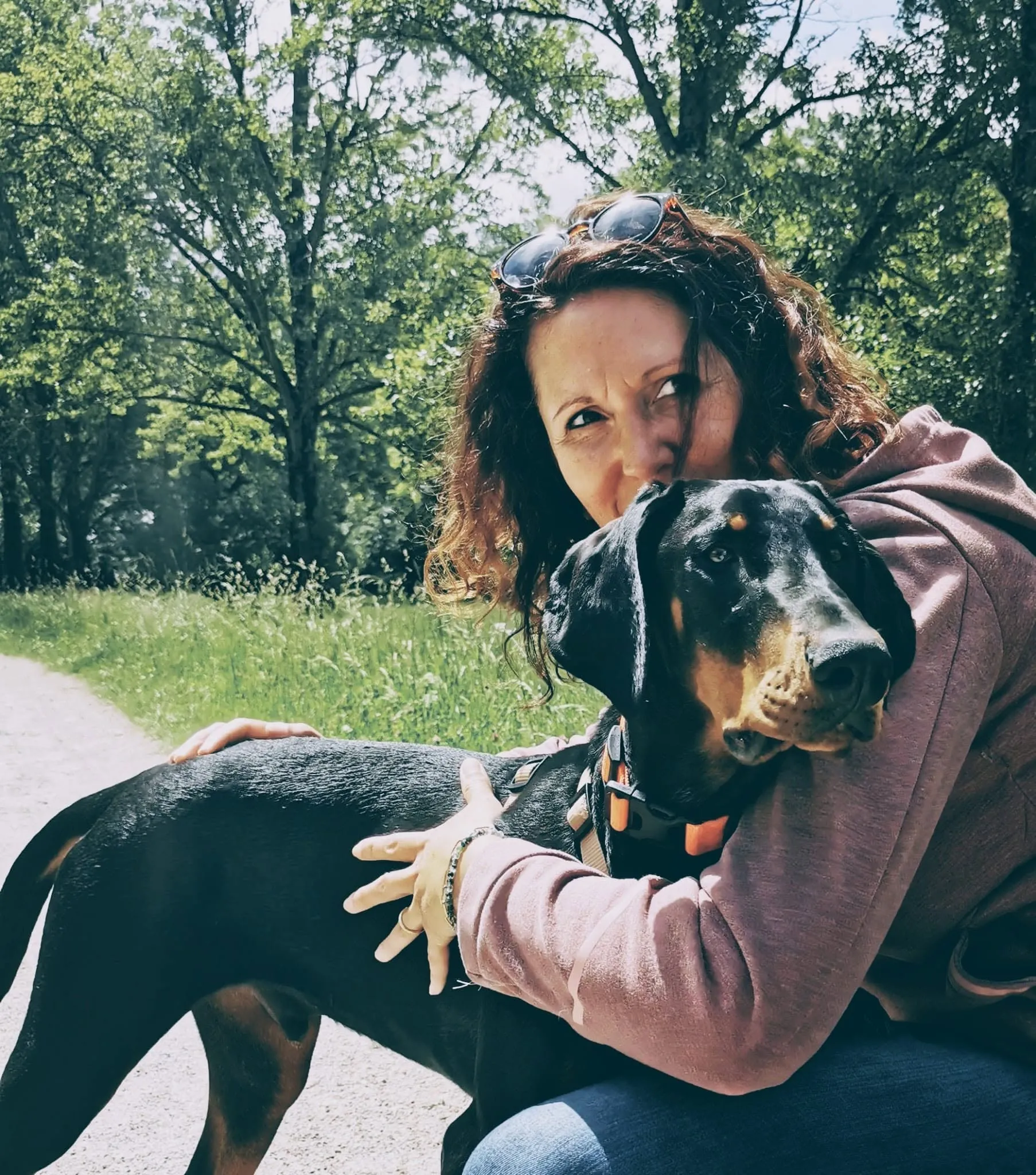 Eros jeune doberman et moi